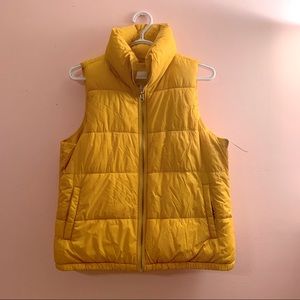 Yellow Puffer Vest